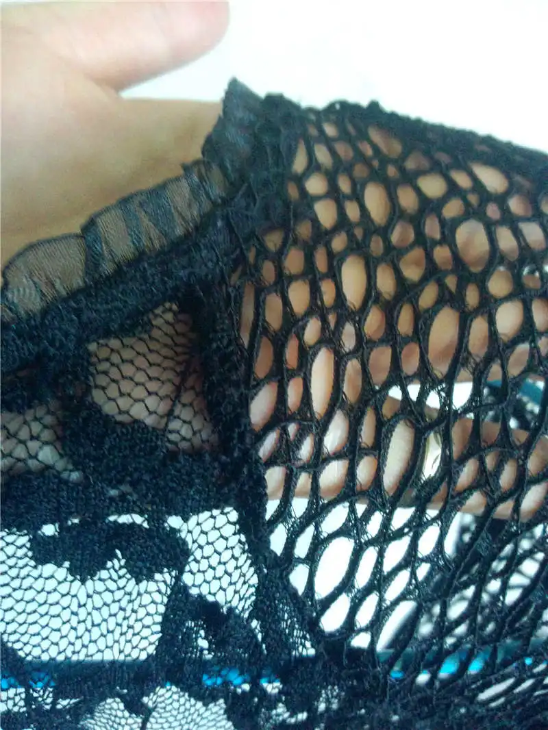 Черное Кружево Длинным Рукавом Спинки Русалка Платье Вырез Пром длинные