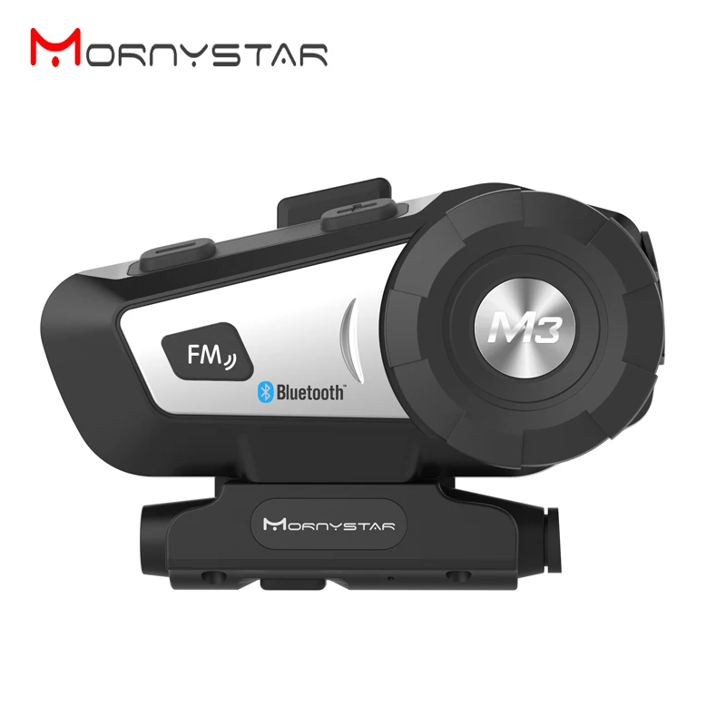 Mornystar M3 Bluetooth мотоциклетный шлем Интерком FM Переговорная гарнитура+ мягкий микрофон для полного лица шлем
