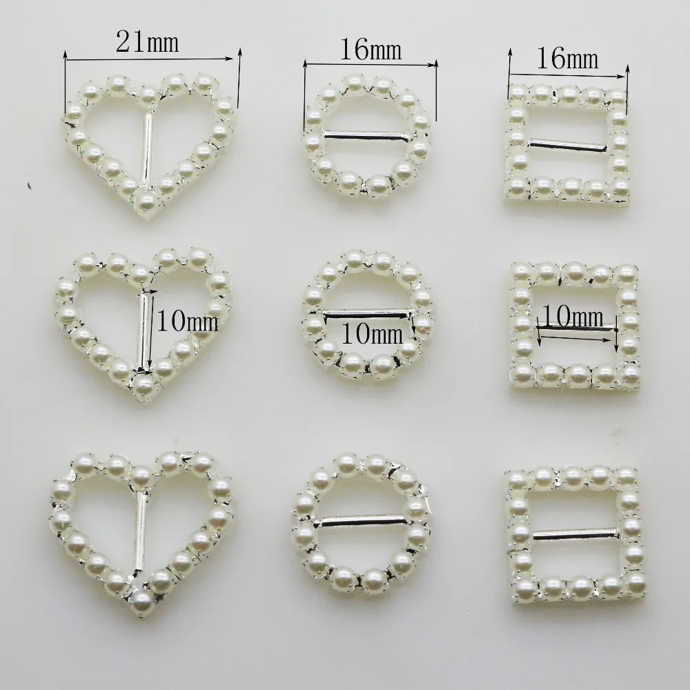 10 шт./лот три стиля жемчужные пряжки Сделай Сам прозрачное металлическое