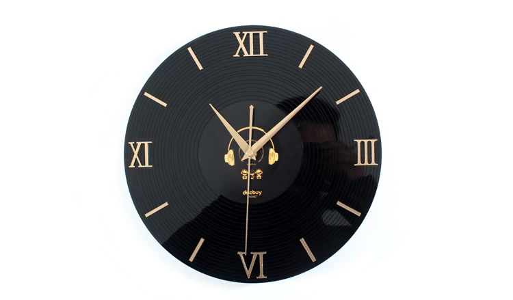 30 см настенные часы Saat Reloj 3D ретро ностальгия часы Виниловые CD альбом настенные часы Relogio де parede обои Saati horloge Murale клок