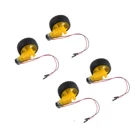 4 набора, двигатель коробки передач постоянного тока, двигатель TT, 200 обмин с шиновым колесом, постоянный ток 3-6 в для смарт-автомобиля Arduino, Штекерный разъем 1:48