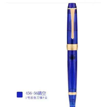 Penbbs 456 вакуумное наполнение авторучка прозрачная смола биколор наконечник даминг ручка - Цвет: 56SF