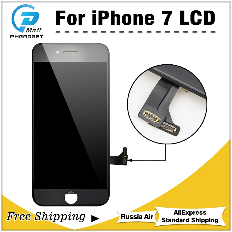 1 шт AAA Качество 3D Сенсорный экран для iPhone 7 7G plus 8 плюс ЖК-дисплей с цифрователем