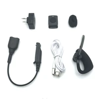 wireless walkie talkie bluetooth ptt headset earpiece for baofeng uv 5r uv 82 a 58 uv xr uv 5s gt 3wp uv 9r plus mic adapter