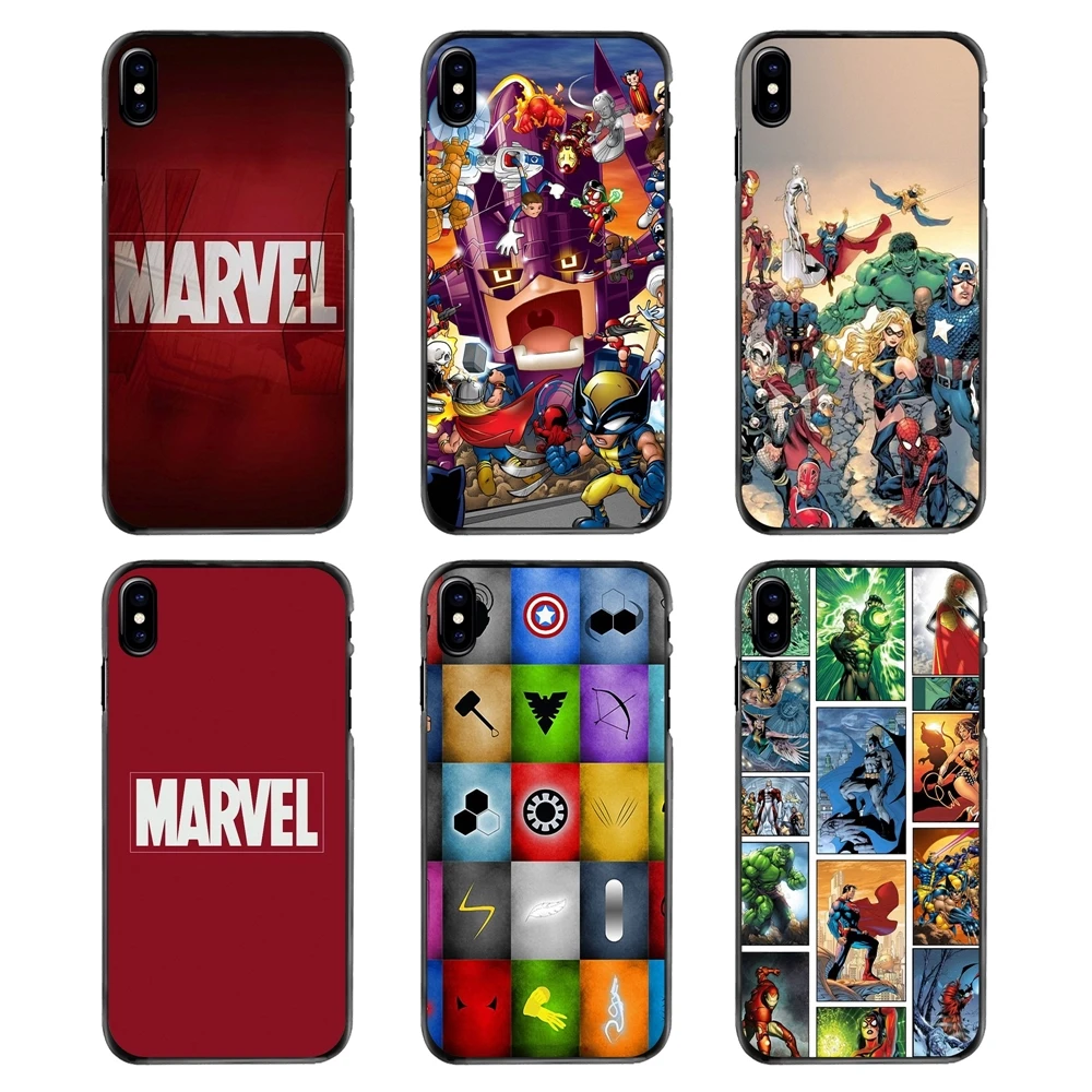 Аксессуары для телефона чехол Marvel Comics логотип huawei P7 P8 P9 P10 Lite плюс 2017 2016 Honor 5C 6 4X 5X