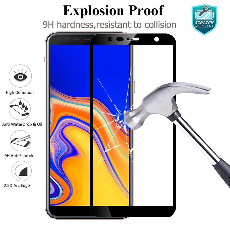 Защитное стекло для samsung galaxy j4 j6 plus закаленное Защита стекла j 4 6 j4plus j6plus samsun sumsung