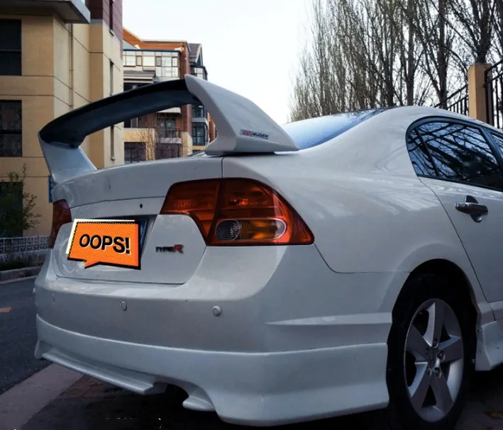 Для Honda Civic 2006-2015 спойлер Высокое качество ABS Материал заднее крыло автомобиля
