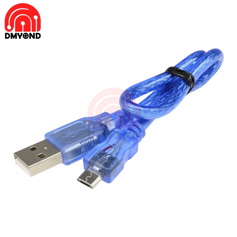 

30 см 0,3 м USB 2,0 папа к Micro USB 5 pin Мужской кабель для зарядки данных шнур Diy Электронный