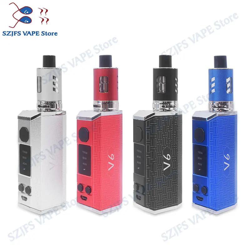 E Cigarette KIT Box Mod Starter Kits 100W 2000mAh Battery Vape Cigarettet 510 Thread huge 3ml Atomzier vaporizer zeus x | Электроника