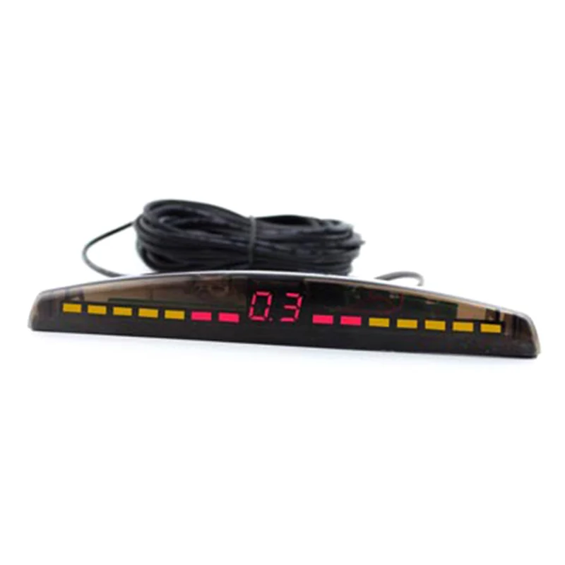 New Car Reversing Parking Radar Sensor Set LED Display 4 Probes Vehicle Audio Buzzer Sound Alarm Kit | Датчики парковки