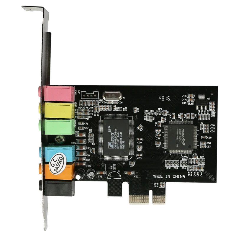 PPYY NEW Pci Express X1 E 7 1 каналов Spdif через чипсет аудио цифровая звуковая карта|Платы