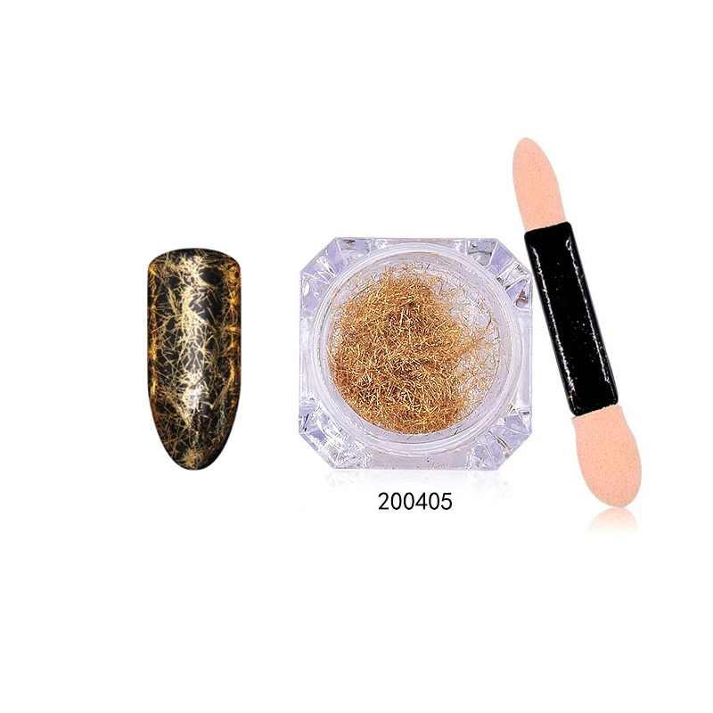 2405Nail Fakes Серебряные; золотые металлические линия лак для ногтей блестящие хлопья ногти лента с блестками провода зеркало для Manciure педикюр УФ-гель для ногтей украшение - Цвет: 2405Nail Fakes