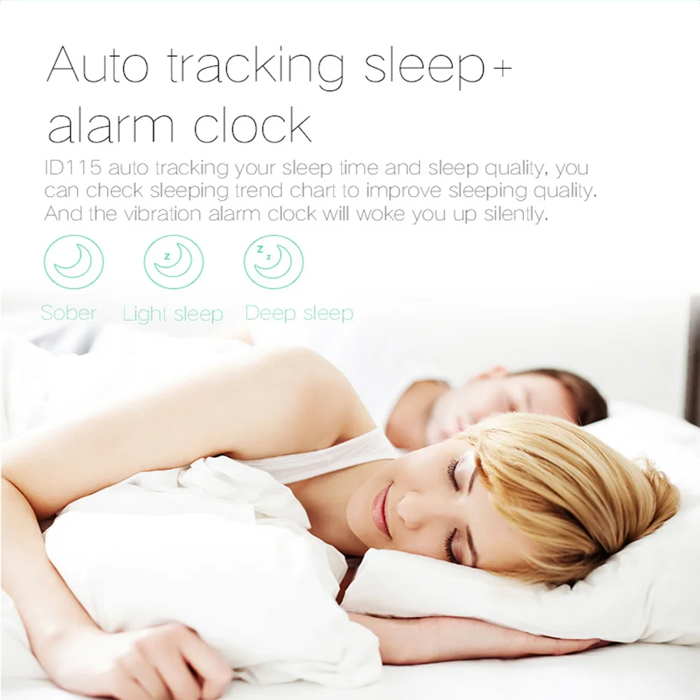 GIVENONE ID115HR Diggro Smart Bracelet Heart Rate Monitor Activity Tracker Waterproof Wristbands For IOS Android band |