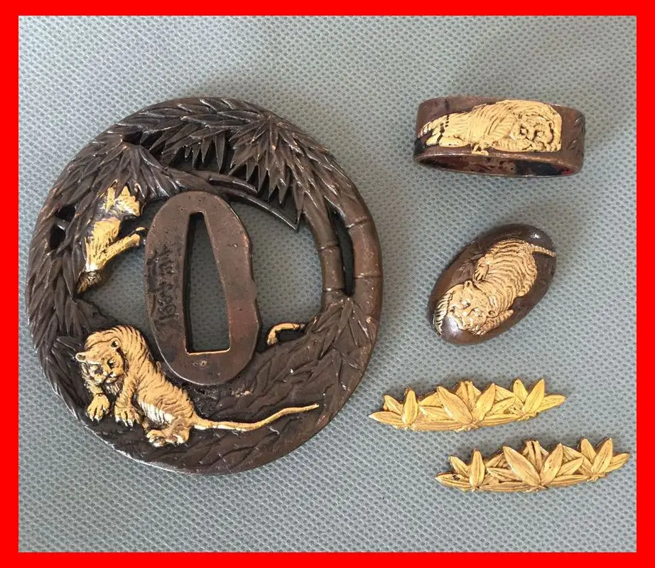 Высококачественный медный защитный аксессуар Tsuba для японского меча катана