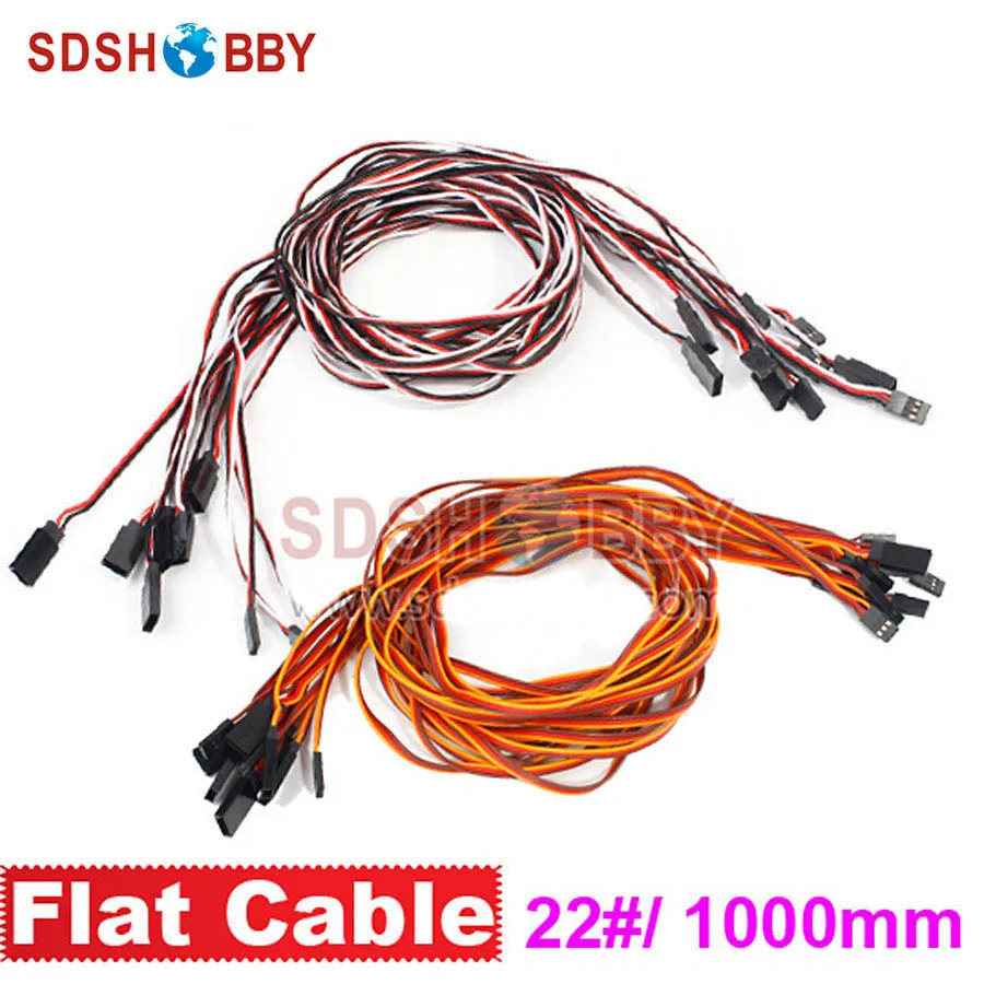 10 шт. * 22 #/22AWG сверхмощный сервоудлинитель плоский кабель 1000 мм | Игрушки и хобби