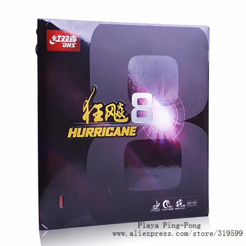DHS Hurricane8 Hurricane 8 Pips в настольный теннис пинг понг резиновый с губкой|Ракетки для