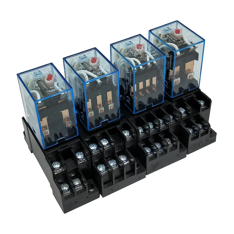 LY2N-J/MY2N-J/MY3N-J/MY4N-J/реле 220V переменного тока катушки высокого качества общего назначения DPDT микро мини-реле с розеткой Базовая деталь резцедержателя