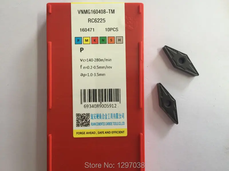 

CNC carbide blade VNMG160408-TM-RC6225 semi finish machining,Universal cutting steel parts, with wear resistance and toughness