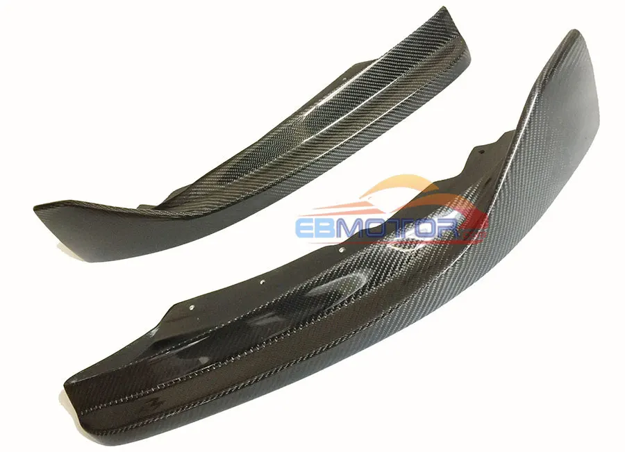 Настоящее углеродное волокно авто передний бампер сплиттер фартук автомобиль