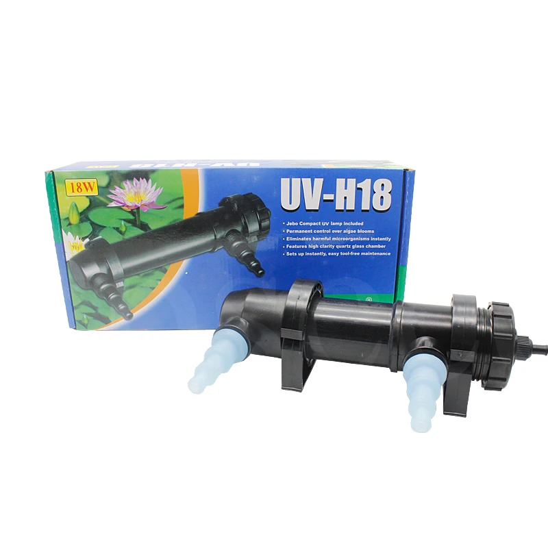 JEBO UV-H18W 18 Вт УФ стерилизатор лампа светильник Ультрафиолетовый фильтр очиститель воды для аквариума пруд Коралл кои аквариум 2000л