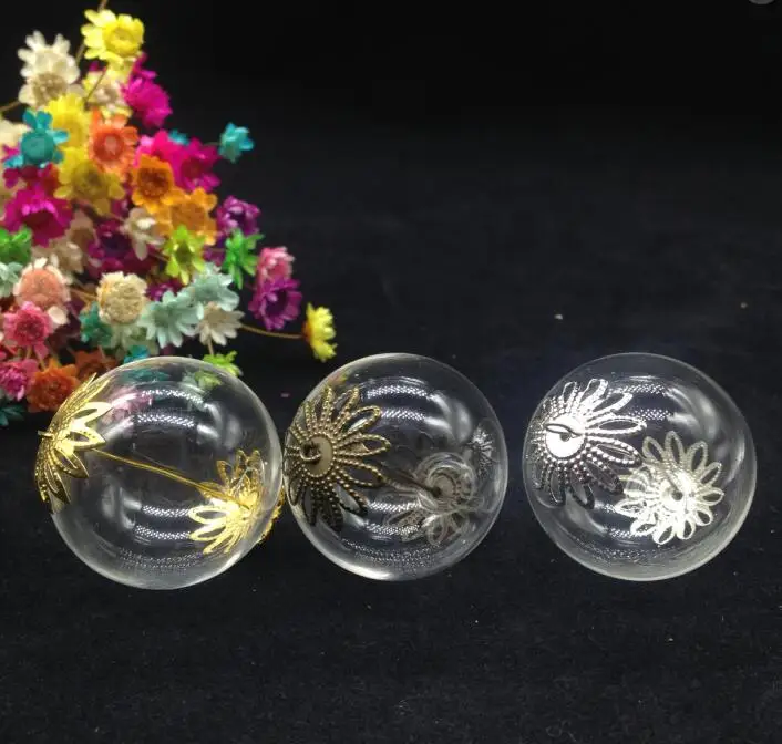 50 наборов 30 мм прозрачная стеклянная миниатюрная бутылка для загадывания