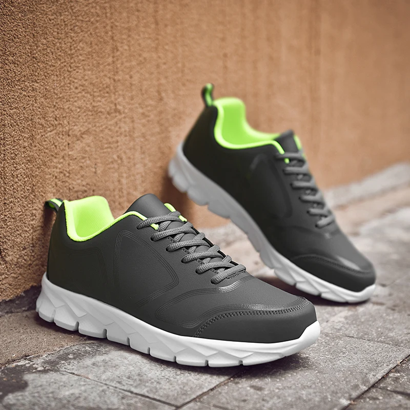 Big Size38-48 Men Casual Shoes Walking Comfy Brethable Light Weight for Cushioning Lace Up Black Grey New | Обувь