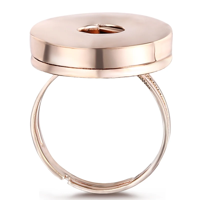 2019 новая мода простой серебряная Роза Золотой кольца с креплением защелкой