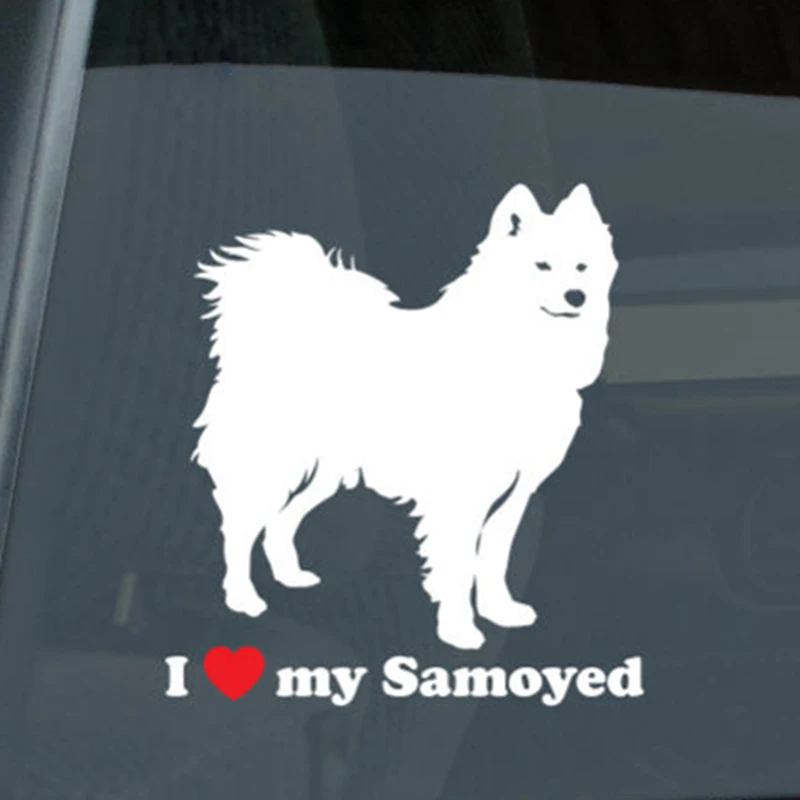 I Love My Samoyed Sticker Die Cut Vinyl Sammy I Love My Samoyed Sticker Die Cut Vinyl Sammy