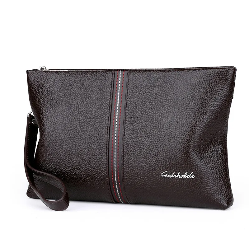 2019 новые Брендовые мужские Клатчи из натуральной кожи повседневные длинные