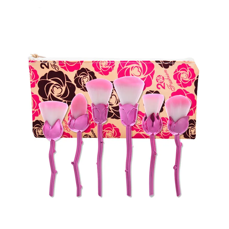 Набор кистей для теней 6 шт.|eyeshadow brush|blush brushmakeup brushes |