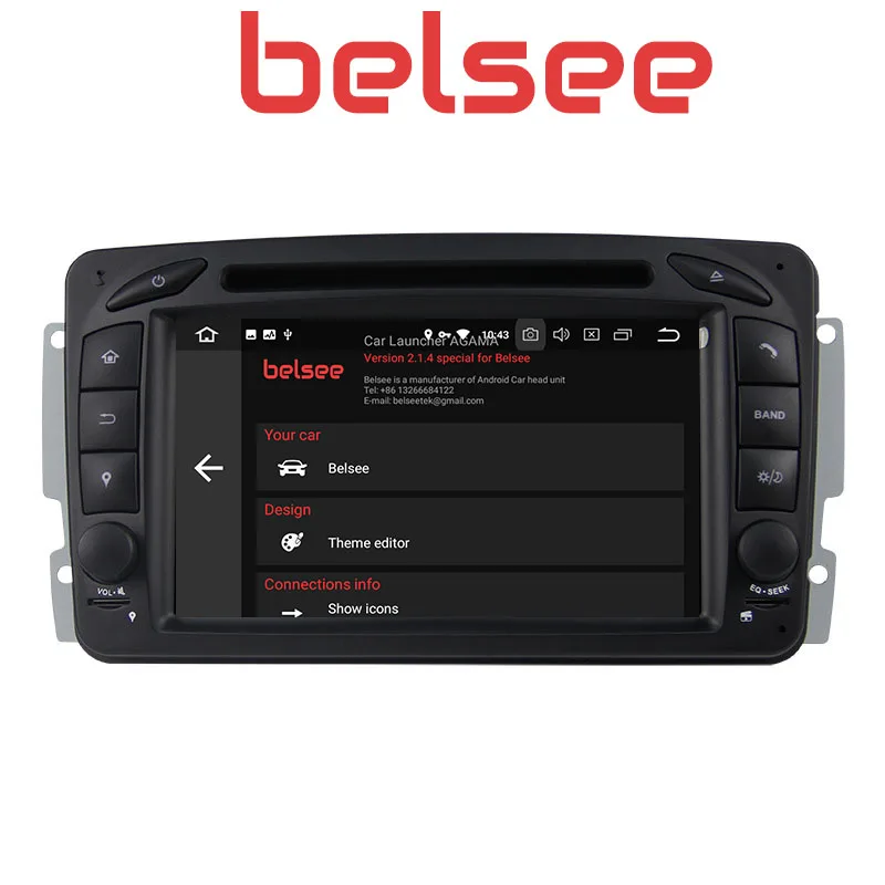 Автомагнитола Belsee Android 10 0 2 Din радио головное устройство Авторадио для Mercedes Benz CLK
