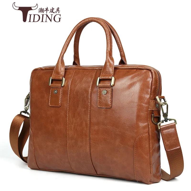 Мужские сумки из коровьей кожи новинка 2017 модные брендовые коричневые деловые