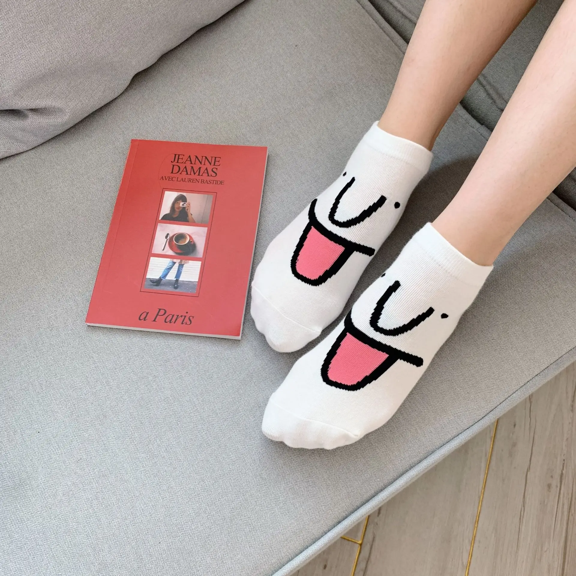 Забавные Женские носочки милые карамельные цвета японский harajuku Kawaii чёсаные