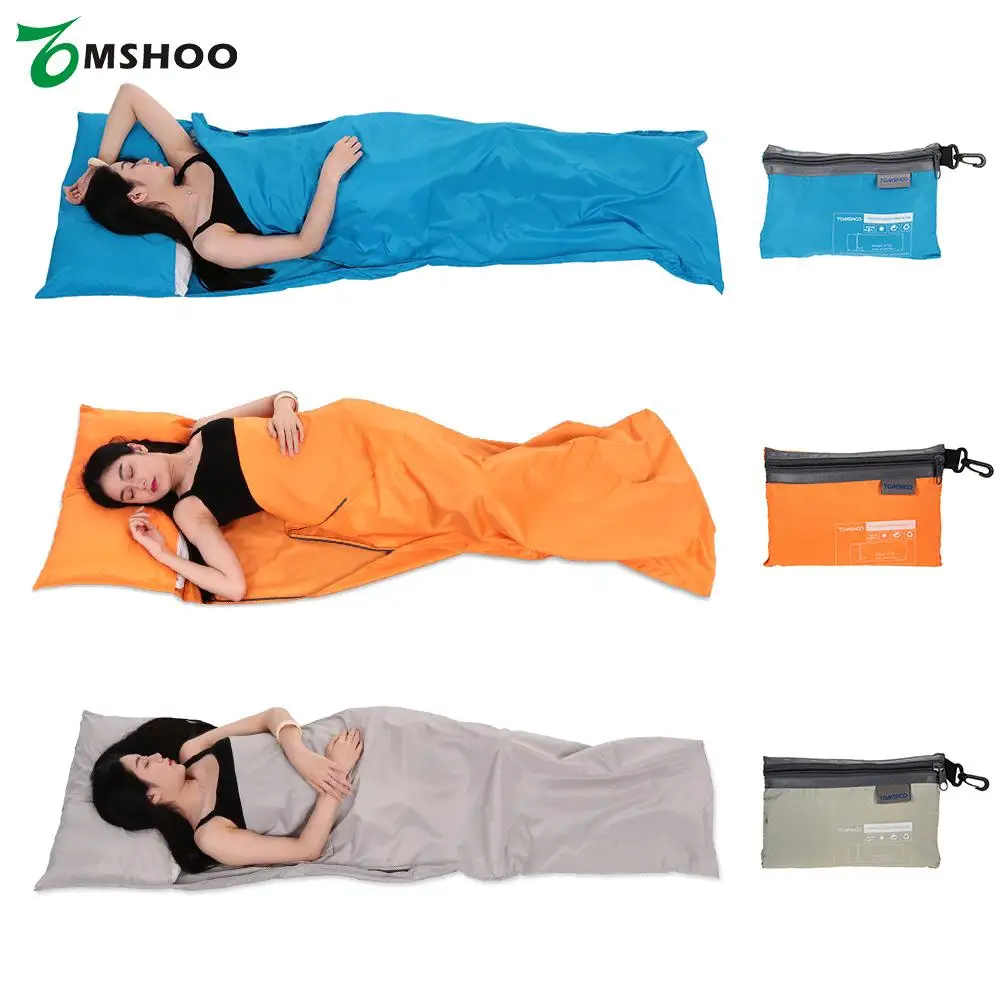 Легкий уличный спальный мешок с подкладкой из полиэстера Pongee портативный