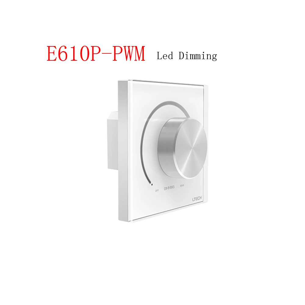 LTECH E610P-PWM Led затемнения настенное крепление KnobTouch Панель диммер DC100 ~ 240 V Вход 10 VPWM