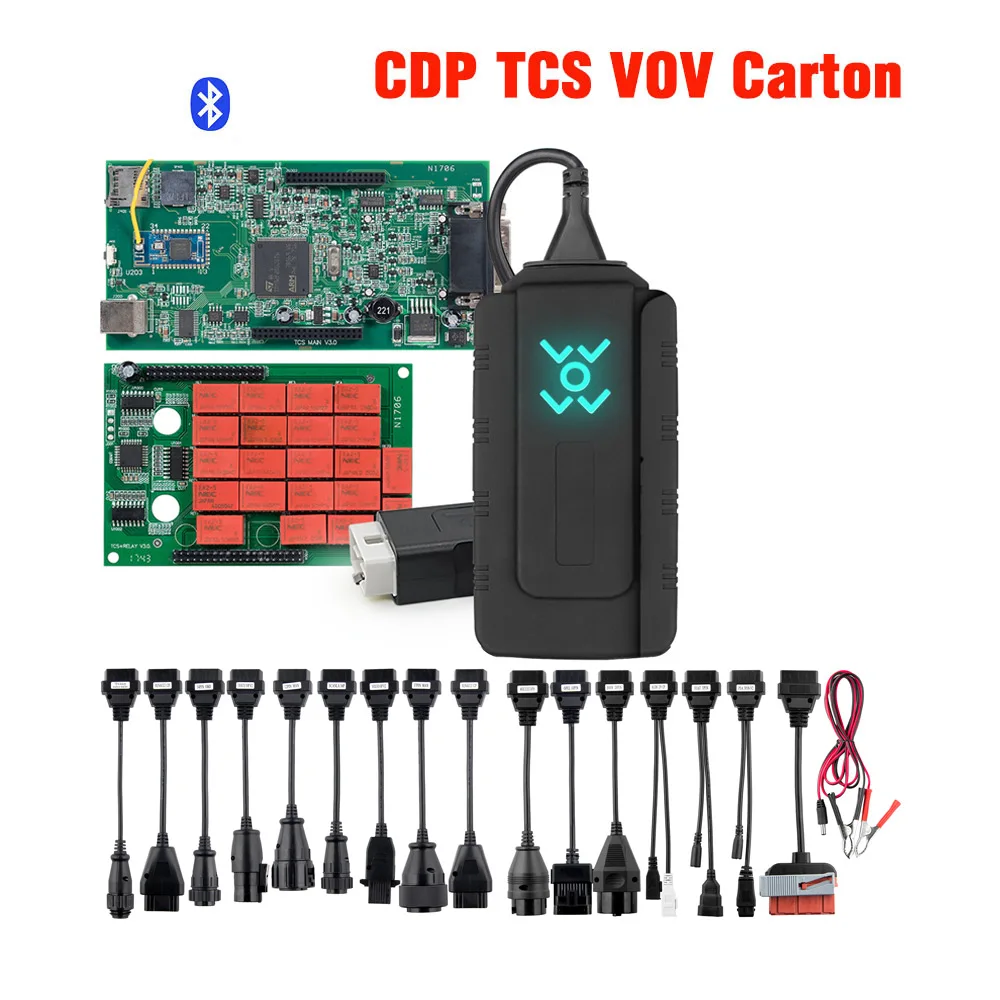 Type 4 Полный комплект кабелей для легковых и грузовых автомобилей cdp tcs pro кабели 8 автомобильных кабелей+ 8 грузовых кабелей TCS PRO - Цвет: Type 4