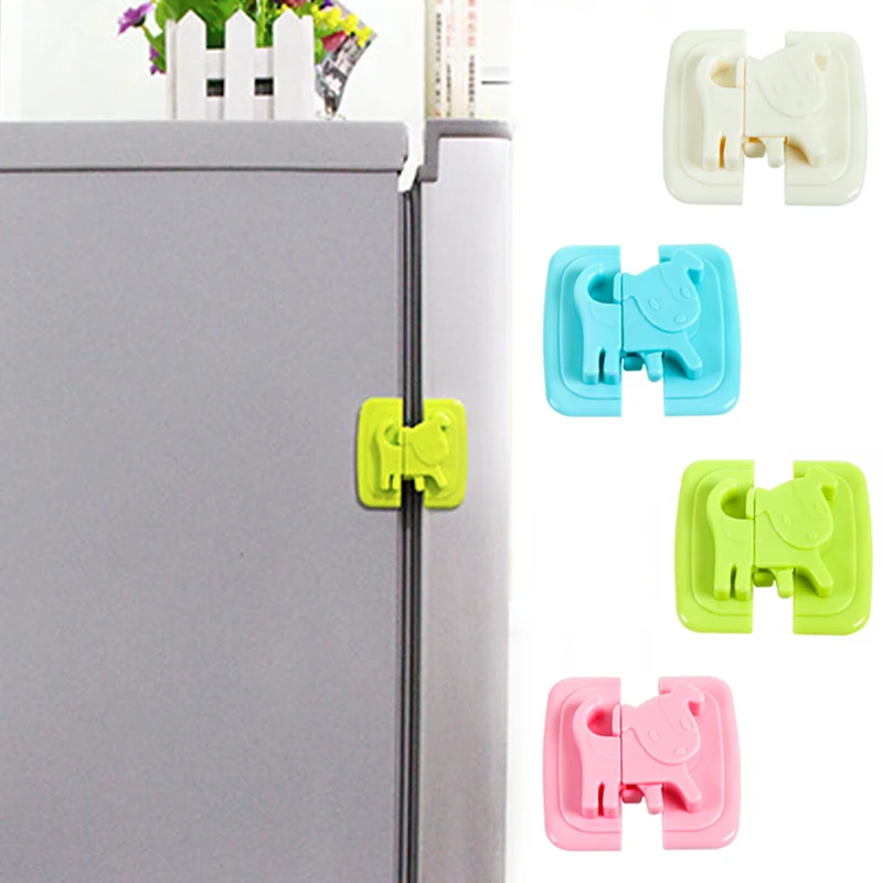 

4 Colors Baby Safety Cartoon Shape Kids Baby Care Safety Security Cabinet Locks & Straps Products For Fridge Door Cabinet Locks
