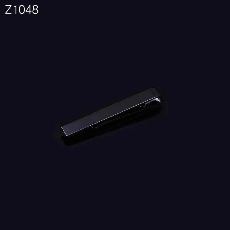 Black Индивидуальный Логотип DIY название шаблон металлический Серебряный зажим для галстука для мужчин Свадебный галстук застежка зажим для галстука джентльмен для мужчин подарок - Окраска металла: Black