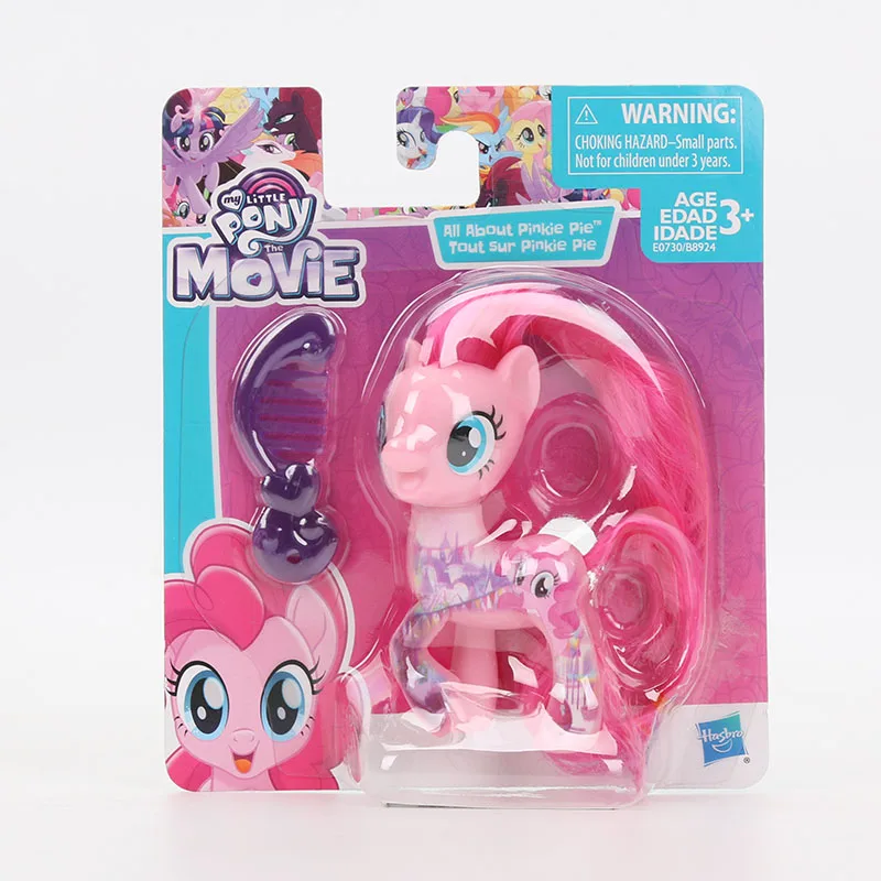 pink purple comb Игрушки My Little Pony friendly is Magic Rarity Эпплджек Флаттершай болельщик ПВХ Фигурки Коллекционная модель куклы - Цвет: pink purple comb