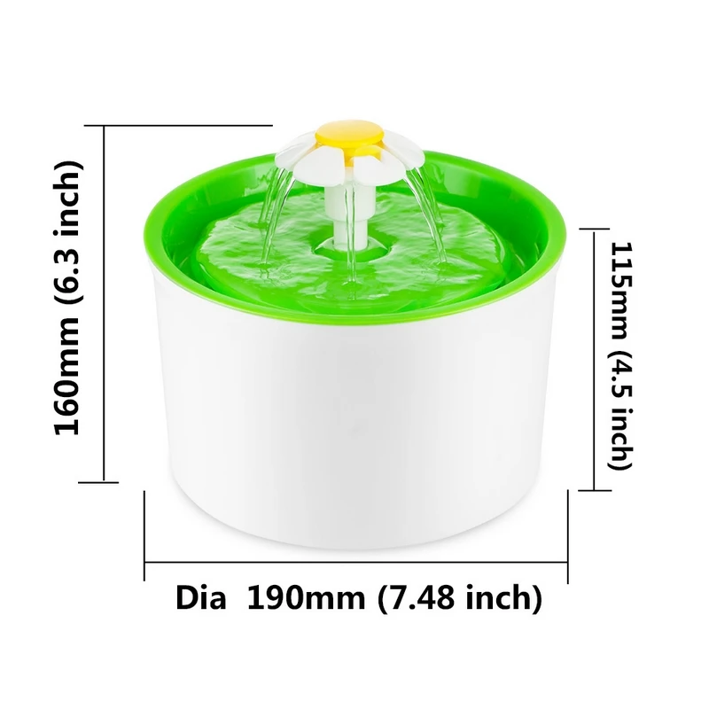 Электрическая поилка фонтанчик для домашних животных 1 6 л|cat water fountain|electric cat