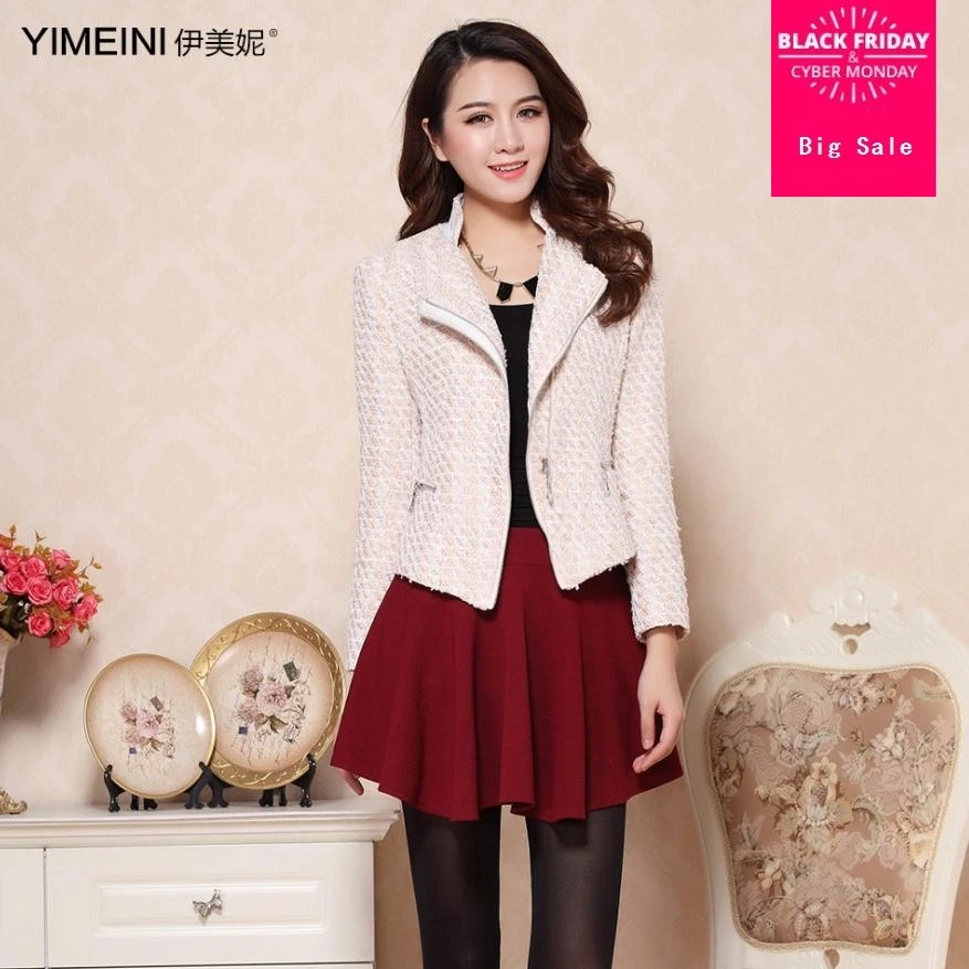 Женское шерстяное пальто однотонное маленькое аристократическое весна-осень 2020