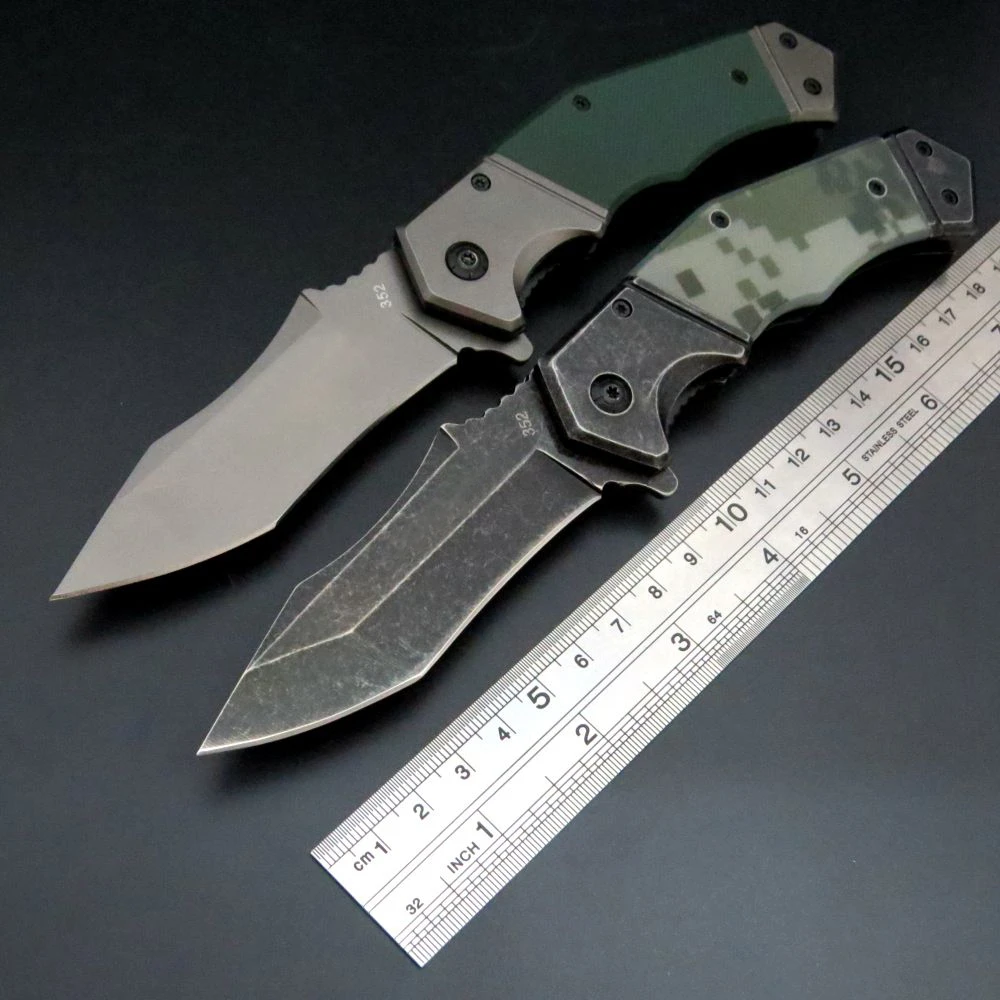 Eafengrow хорошее качество 352 складной нож для кемпинга стальное лезвие G10 Ручка