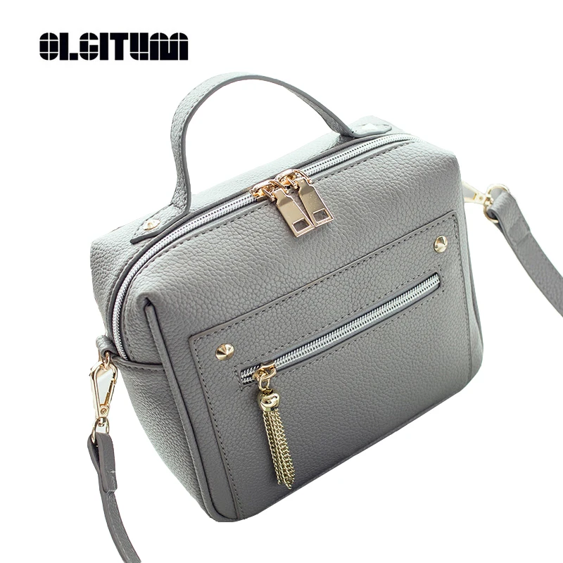 Olgitum 2018 Новая мода качество PU кожа Для женщин топ-ручка сумка девушки HB214 | Багаж и