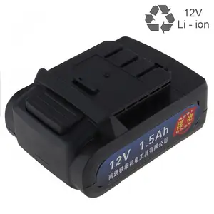 Практичная универсальная литий-ионная аккумуляторная батарея 12 В макс. с плоским нажимным типом для электродрелиэлектрической отвертки