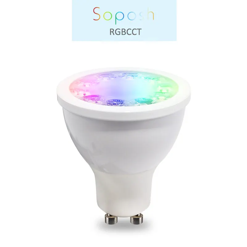 Светодиодная лампа ZIGBEE ZLL GU10 E27 E26 RGBW RGBCCT 5 Вт 110 В 220 в 230 В|Светодиодные лампы и