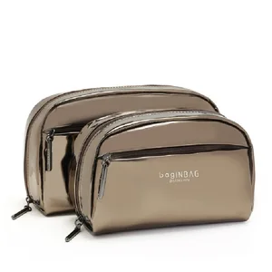 Кофейные косметички, роскошный ослепляющий портативный набор сумок для макияжа, водонепроницаемая дорожная косметичка из полиуретана