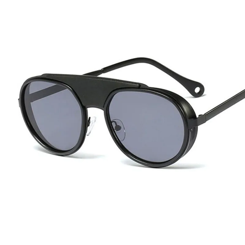 Круглые Солнцезащитные очки в стиле стимпанк ретро готика панк роскошные