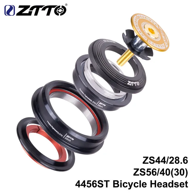 4456ST GOLD ZTTO 4456ST MTB внутренний шлем 44 мм 56 мм вилка коническая пробирка прямой ZS44 ZS56 велосипед беспроводной шлем для MTB - Цвет: 4456ST GOLD