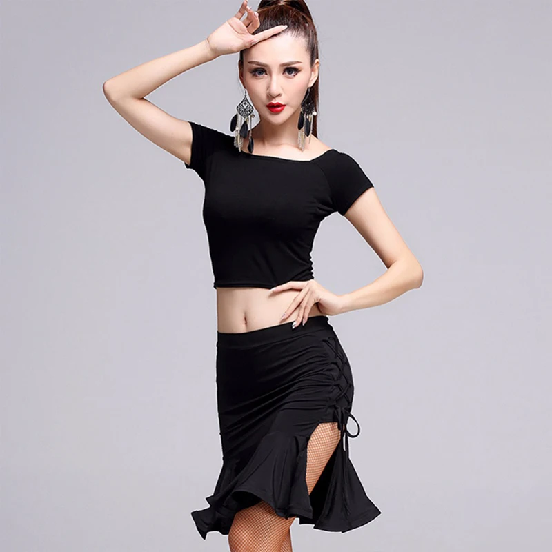 Женские костюмы для латиноамериканских танцев костюм из 3 предметов (топы юбки и