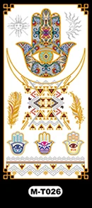 Модные вспышечные блестящие поддельные татуировки с павлиним глазом, бусинами, цепями на руке, плече, ноге, шее.